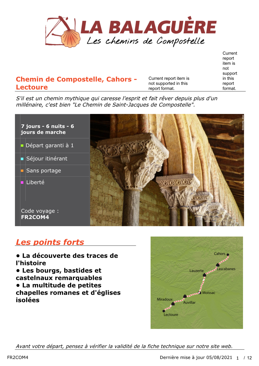 Chemin De Compostelle, Cahors - Current Report Item Is in This Not Supported in This Report Lectoure Report Format