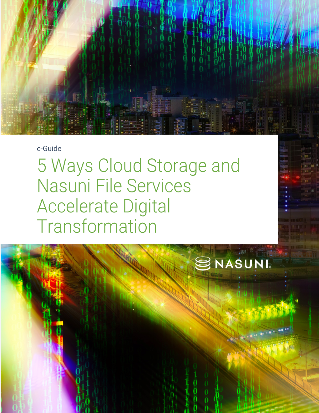 5 Ways Cloud Storage and Nasuni File Services Accelerate Digital Transformation