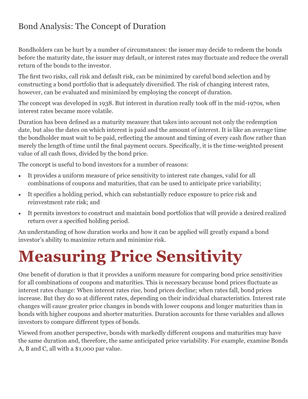 Measuring Price Sensitivity