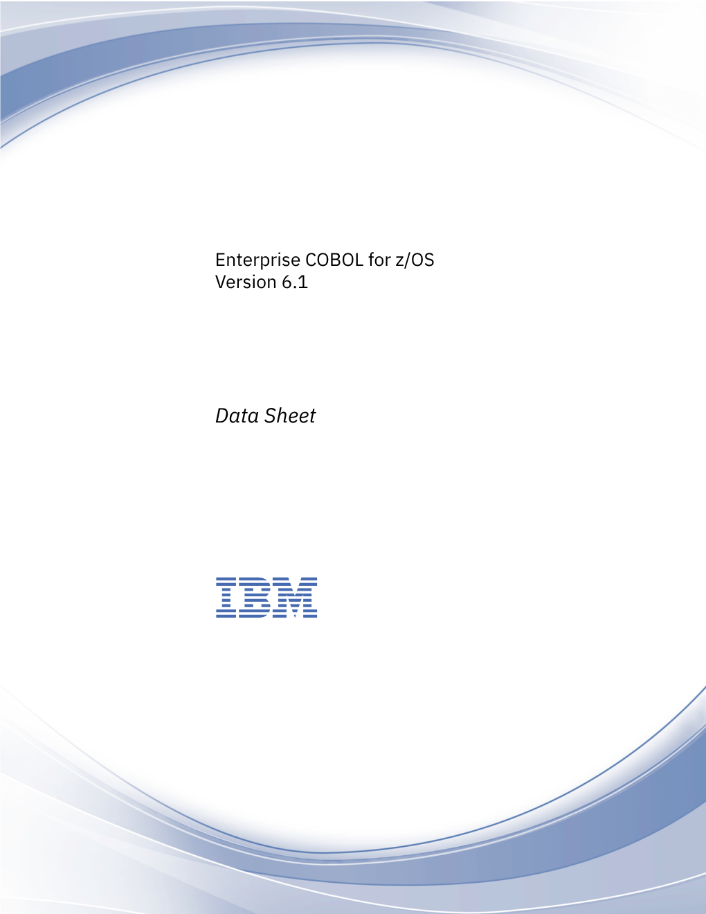 Enterprise COBOL for Z/OS Version 6.1