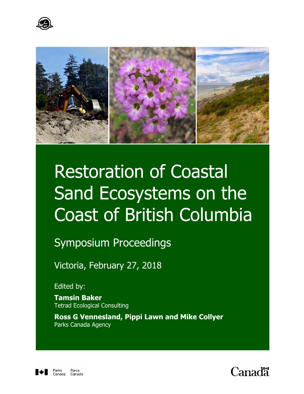 Restoration of Coastal Sand Ecosystems on the Coast of British Columbia – Symposium Proceedings