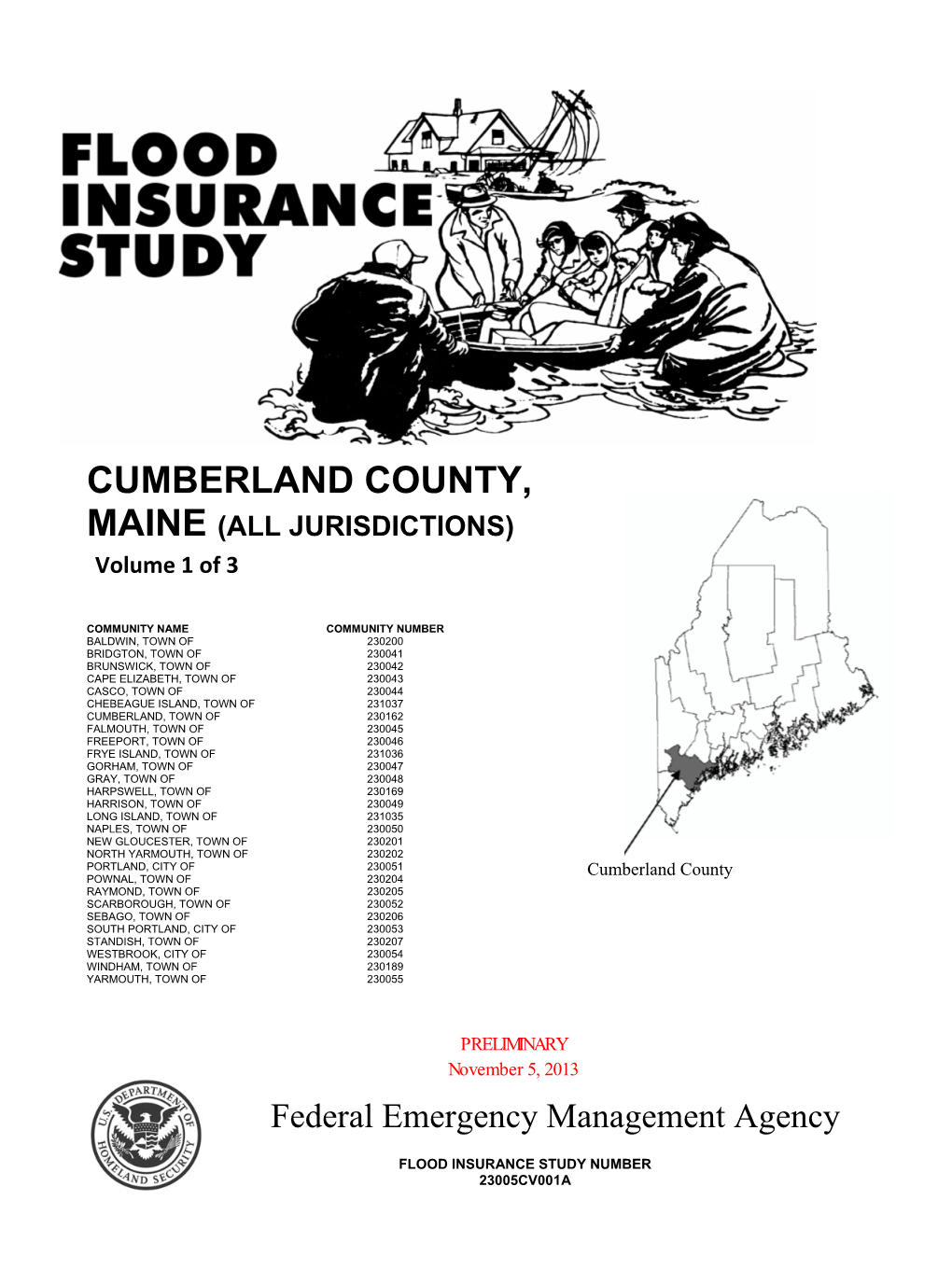 CUMBERLAND COUNTY, MAINE (ALL JURISDICTIONS) Volume 1 of 3