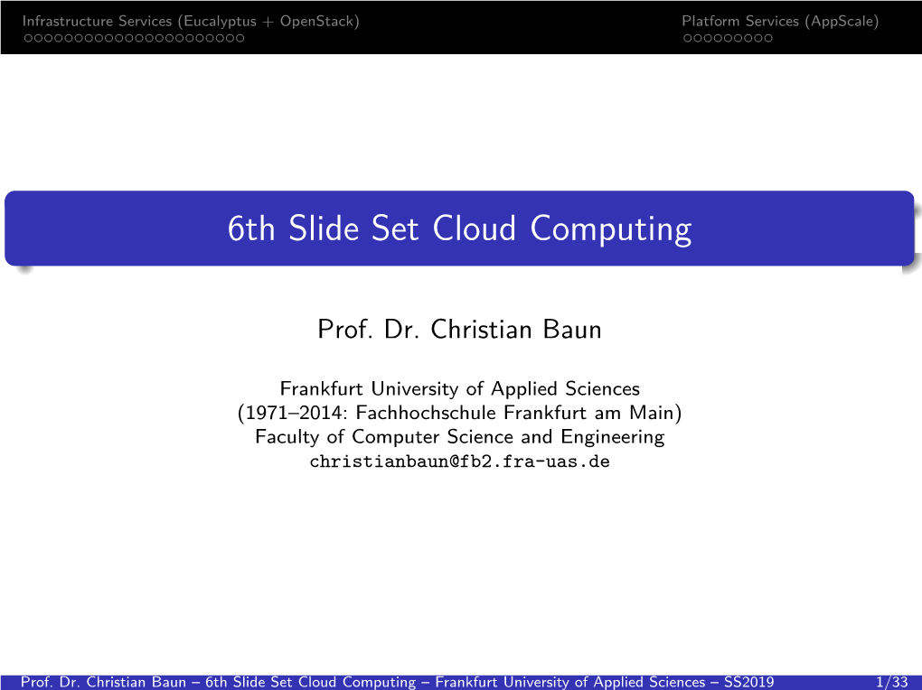 6Th Slide Set Cloud Computing