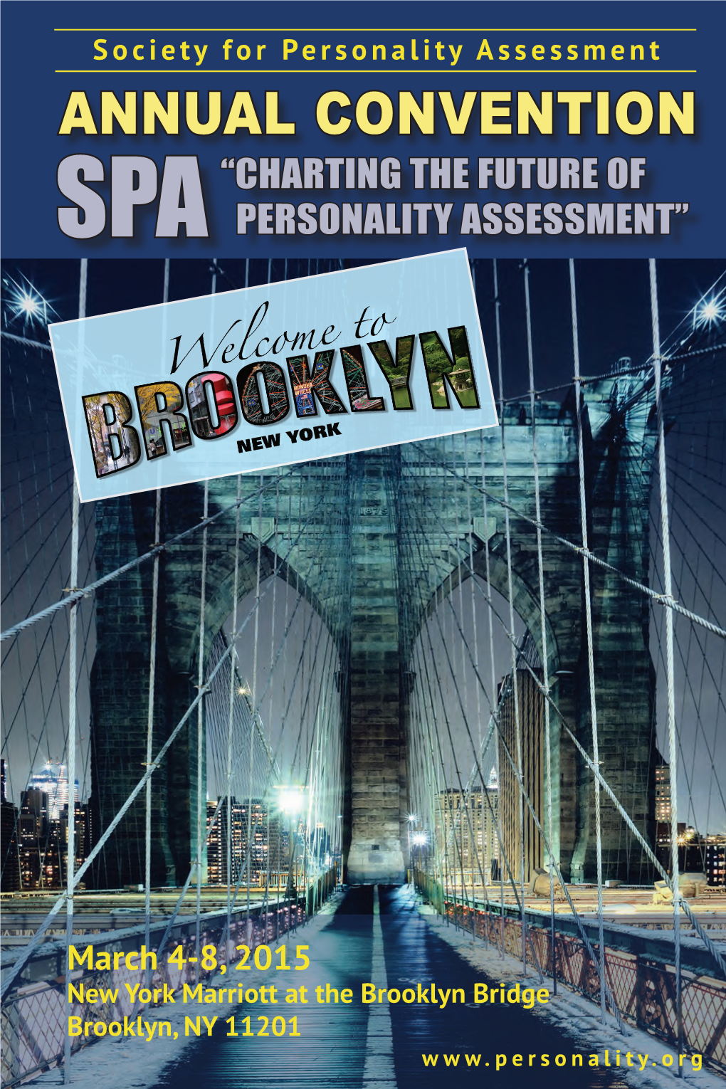 Annual Convention “Charting the Future of Spa Personality Assessment”