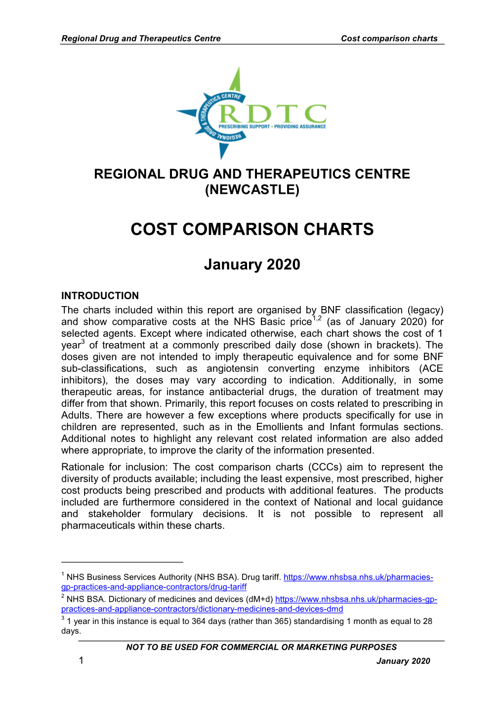 Cost Comparison Charts