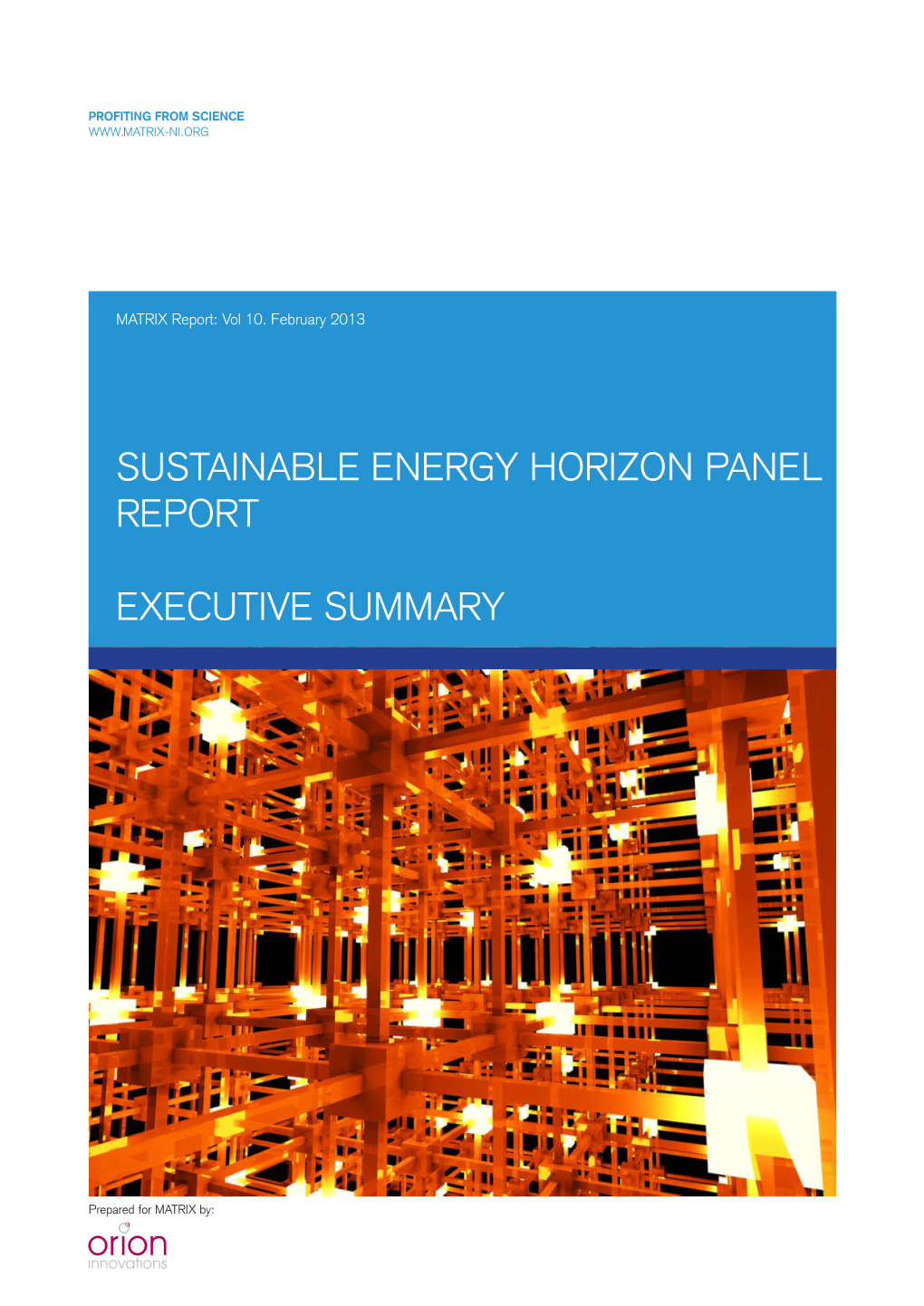 Sustainable Energy Horizon Panel Report Executive Summary