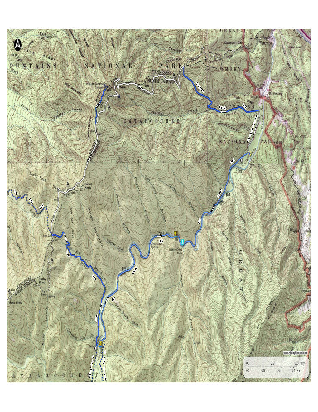 Mt. Cammerer and Big Creek – Great Smoky Mountains National Park, NC