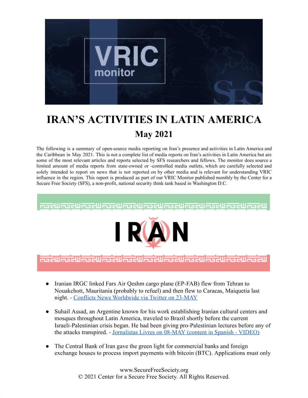 Iran's Activities in Latin America