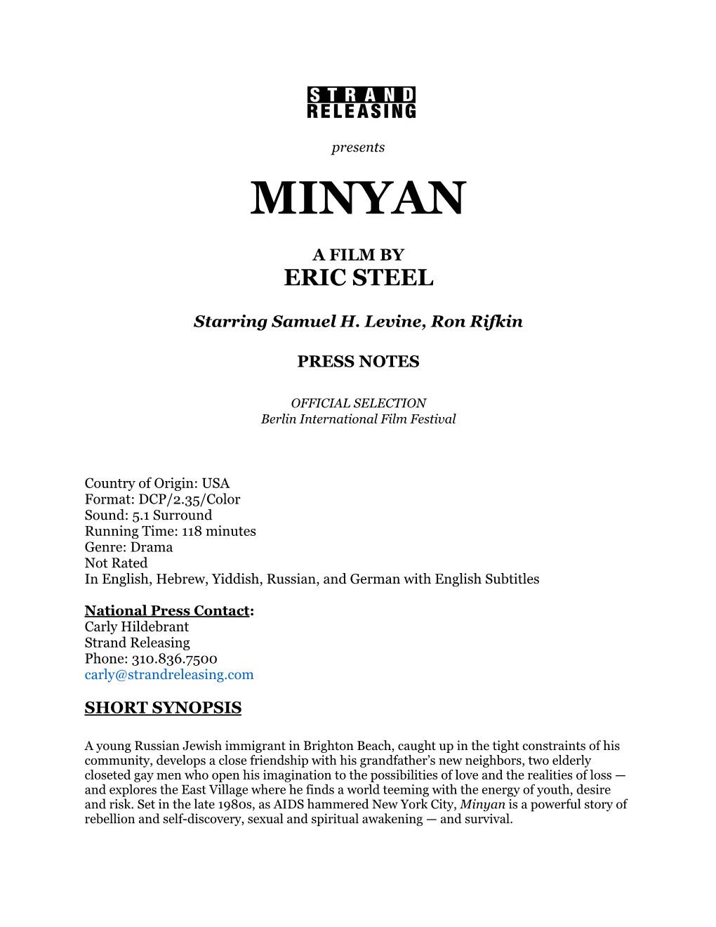 MINYAN Press