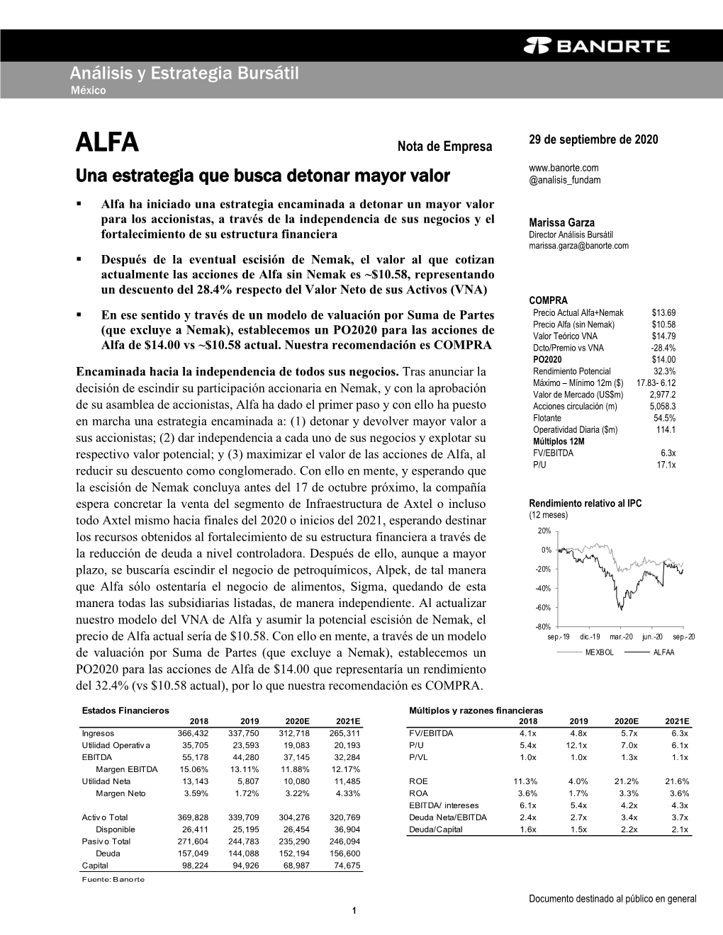 ALFA Una Estrategia Que Busca Detonar Mayor Valor @Analisis Fundam