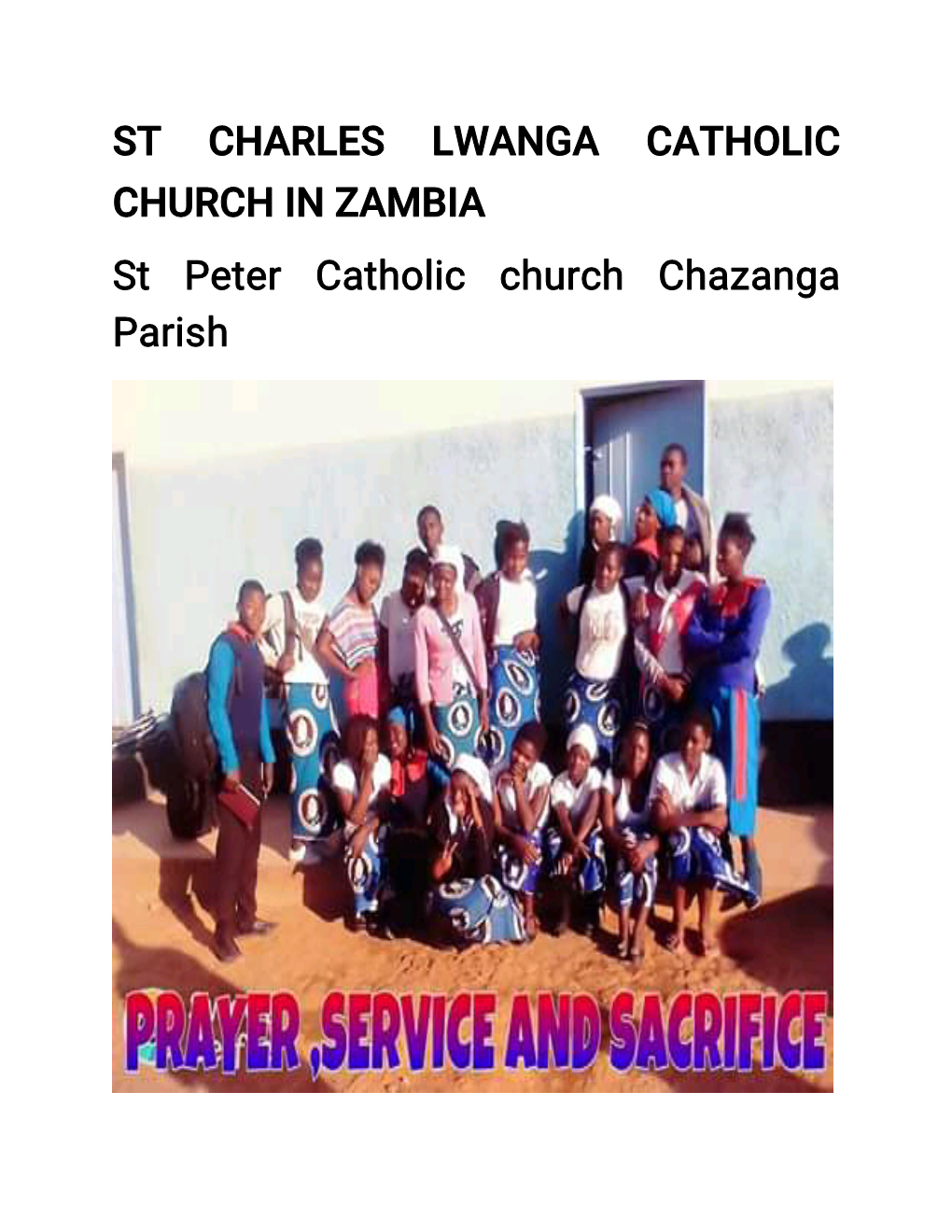 St Charles Lwanga Catholic Churchinzambia