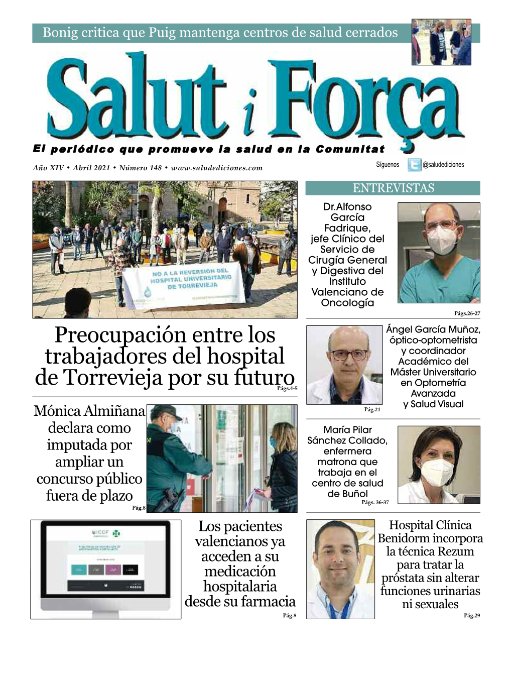 Preocupación Entre Los Trabajadores Del Hospital De Torrevieja Por Su Futuro