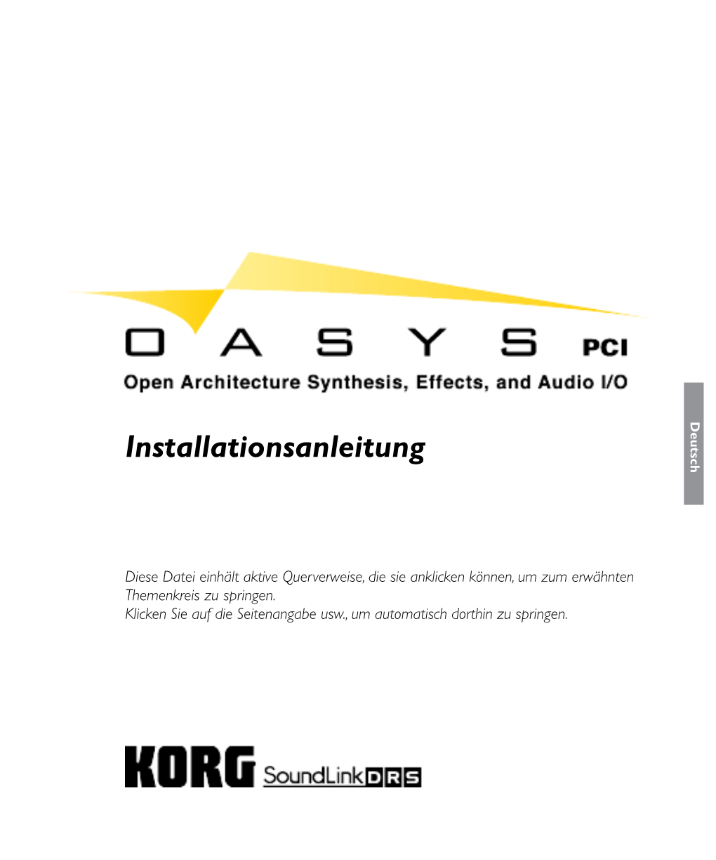 OASYS PCI Installation.Book