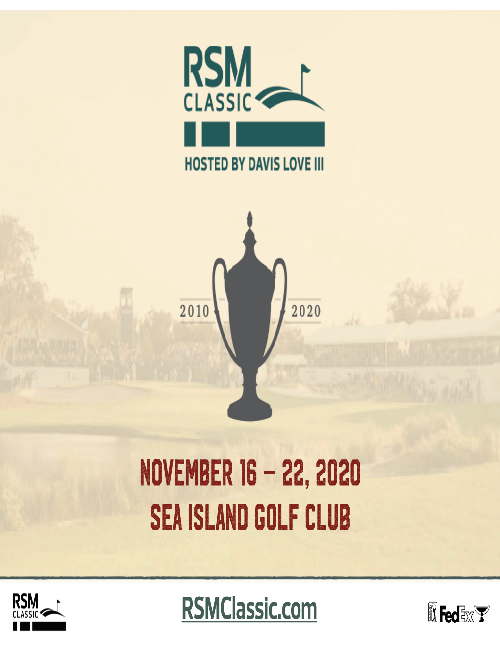 November 16 – 22, 2020 Sea Island Golf Club