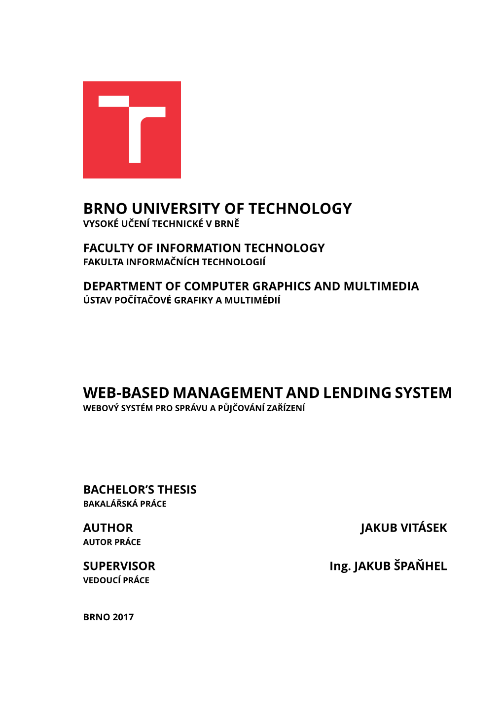 Brno University of Technology Web-Based