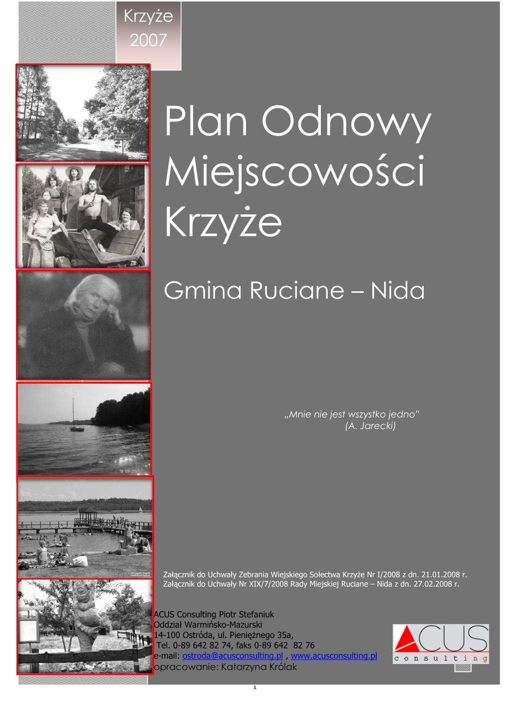 Plan Odnowy Miejscowości Krzyŝe