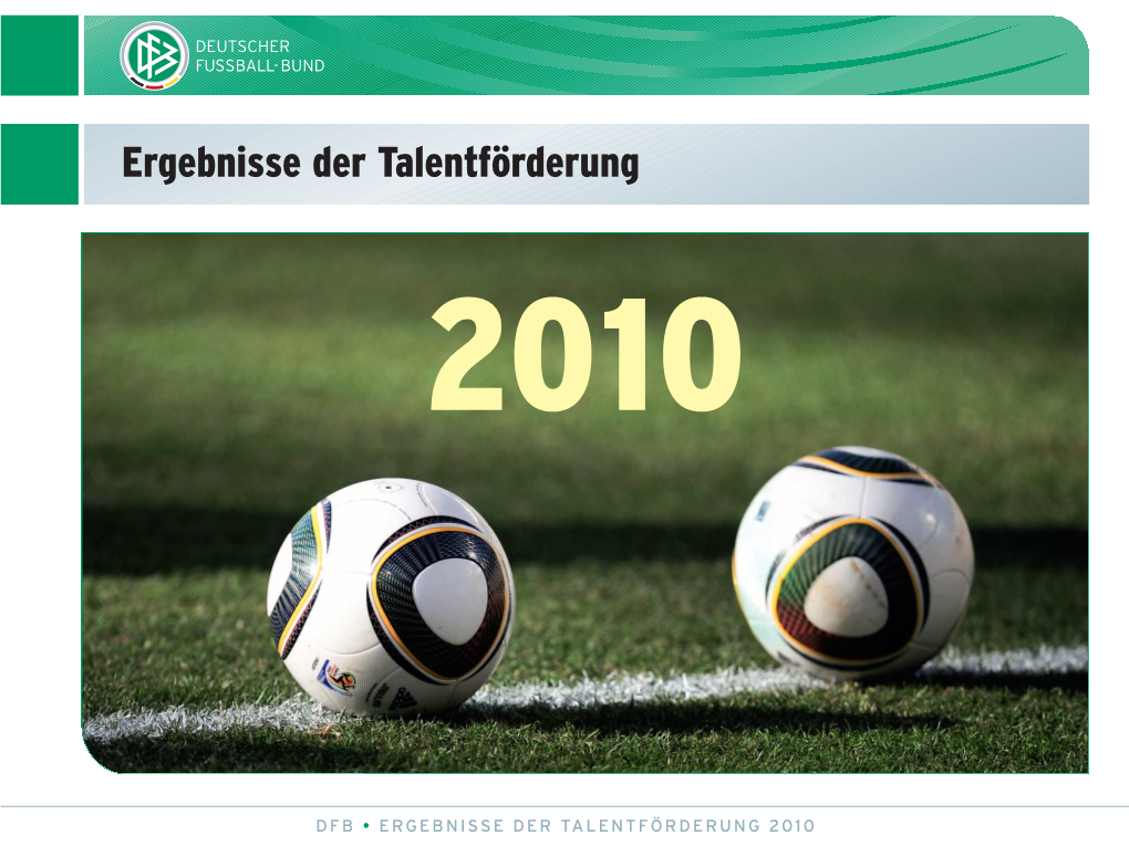 Ergebnisse Der Talentförderung 2010