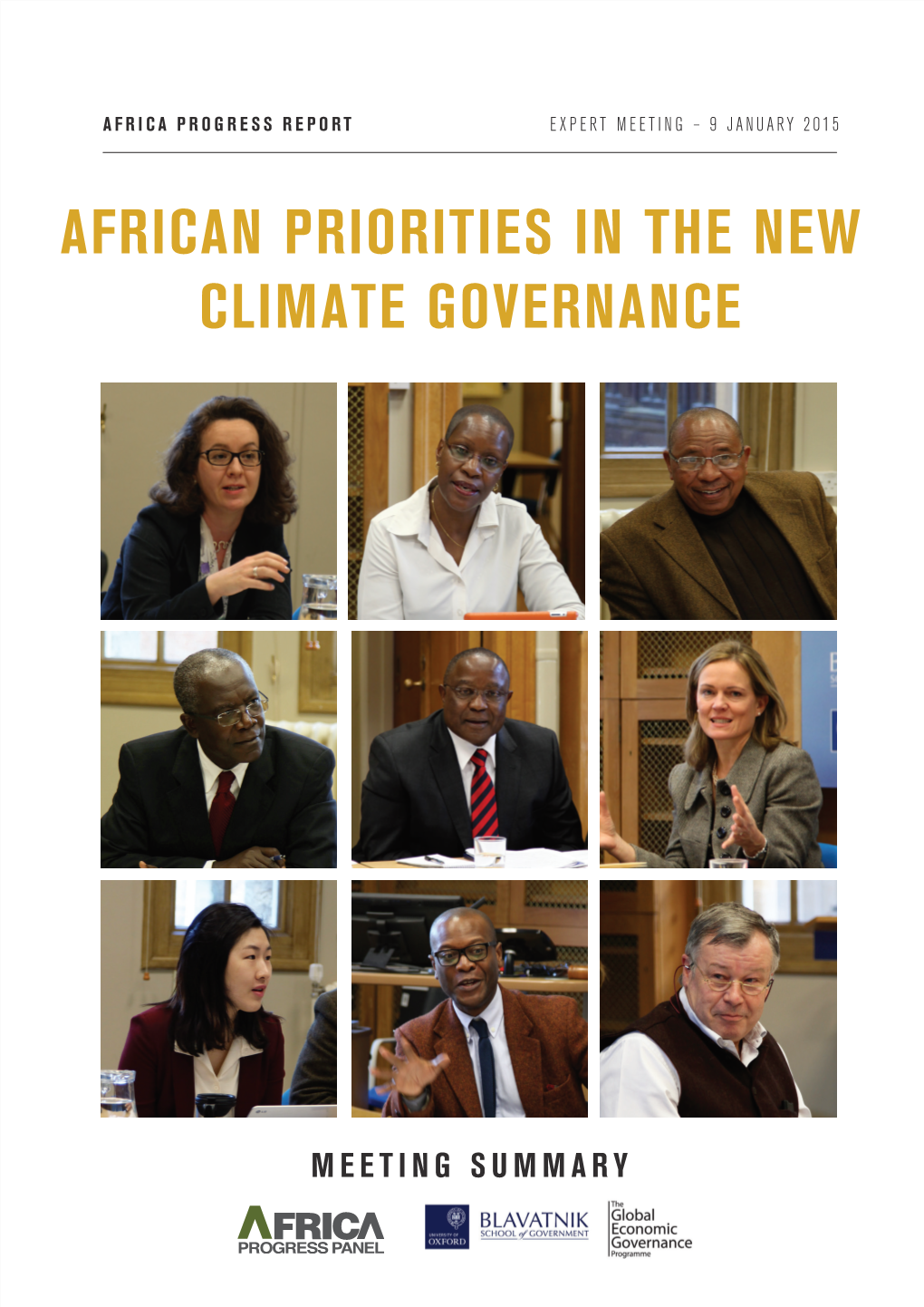African Priorities in the New Climate Governance