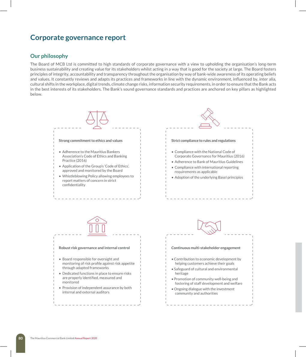 Corporate Governance Report