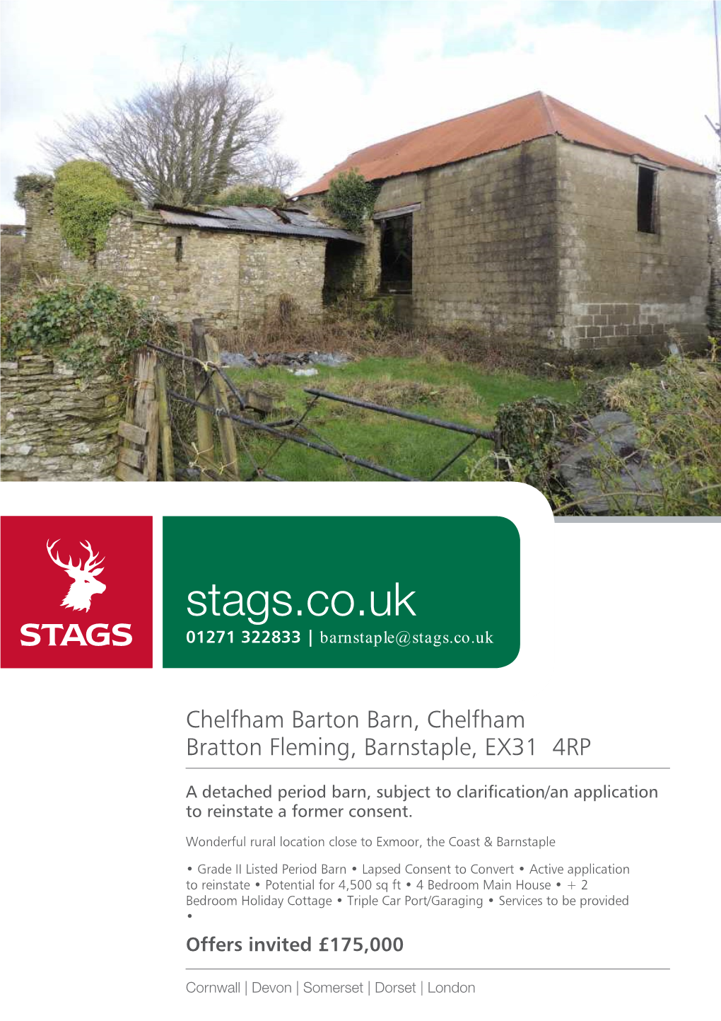 Stags.Co.Uk 01271 322833 | Barnstaple@Stags.Co.Uk