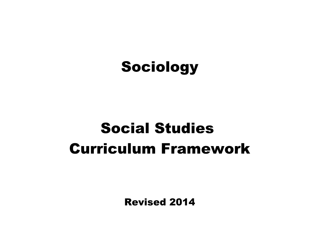 Curriculum Framework
