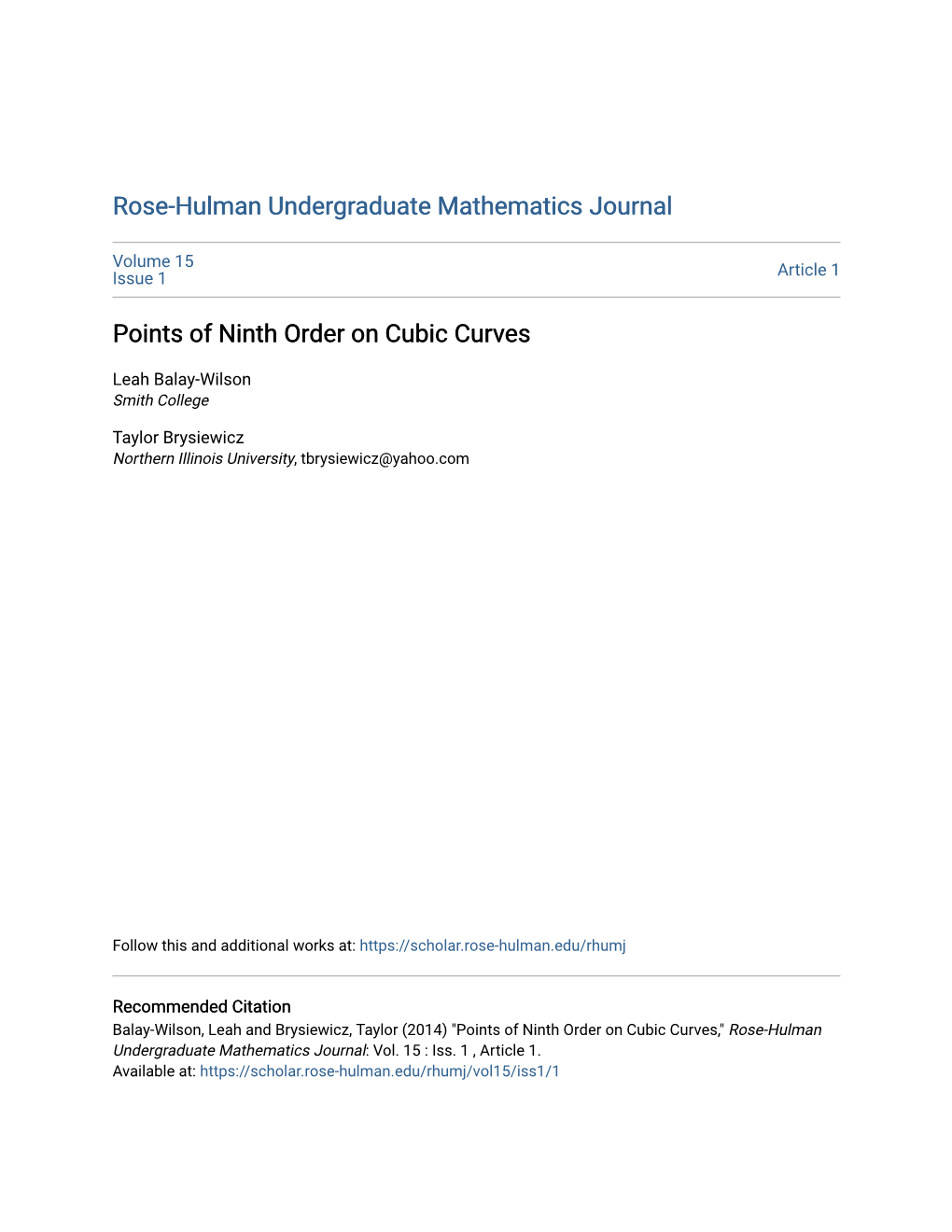 Points of Ninth Order on Cubic Curves