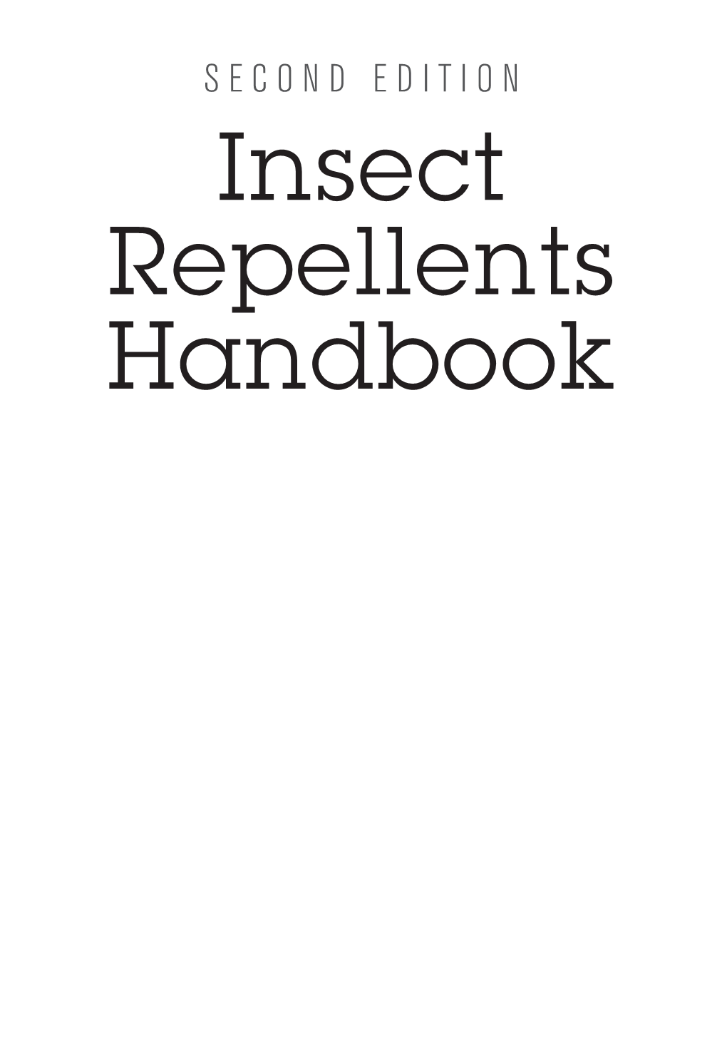 Insect Repellents Handbook