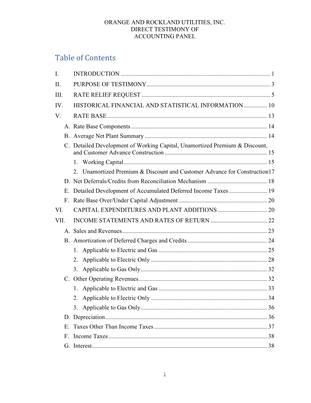 Accounting Panel Testimony and Exhibits AP-1 to AP-6 Electric [Pdf]