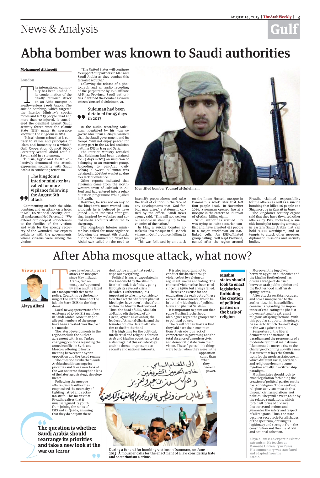 Abha Bomber Was Known to Saudi Authorities