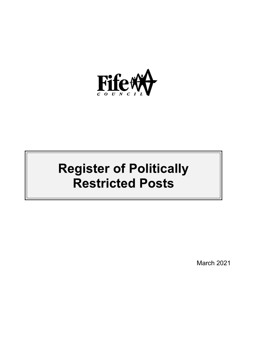 Register of Politically Restricted Posts