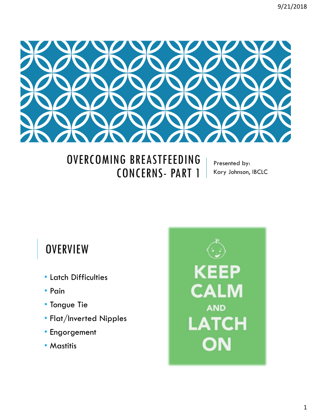 Overcoming Breastfeeding Concerns