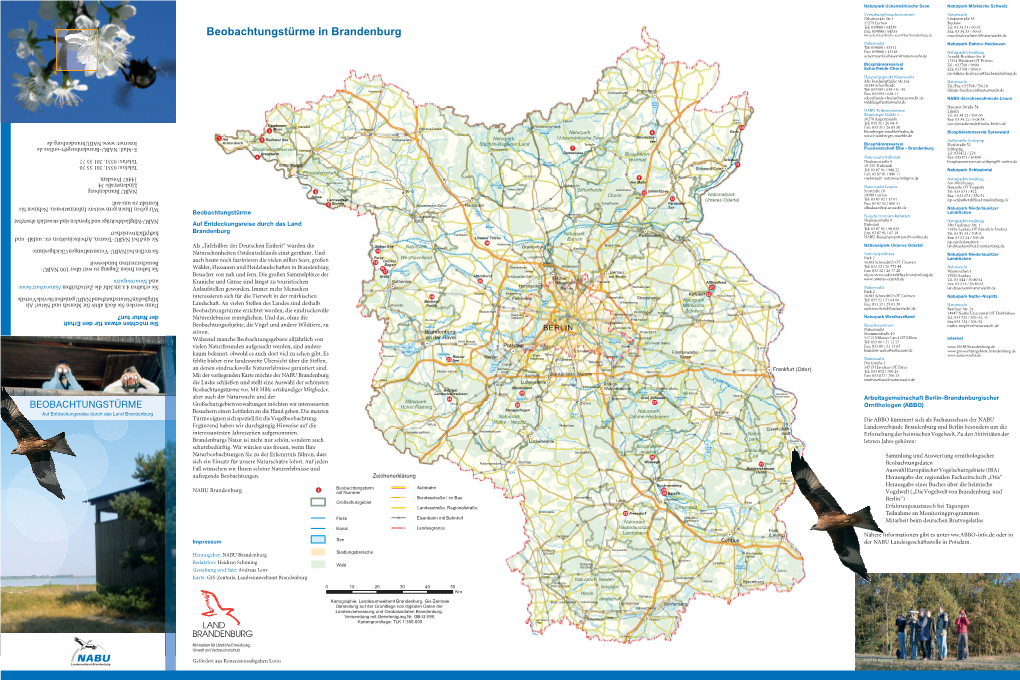 Beobachtungstürme in Brandenburg