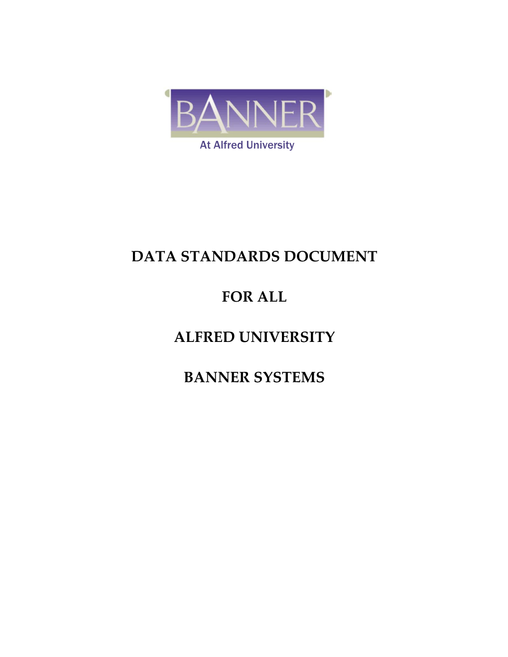 AU Data Standards Manual (PDF)