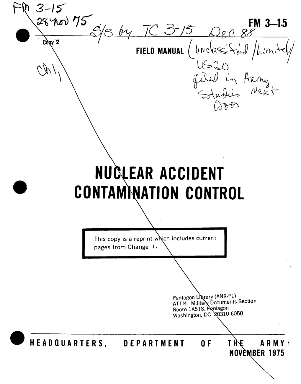 Nuclear Accident Contamination Control, 28 November 1975