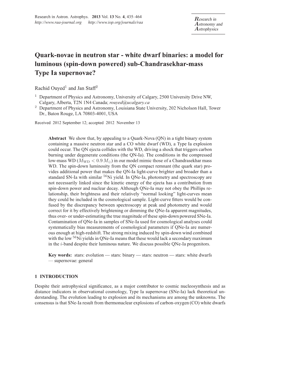 A Model for Luminous (Spin-Down Powered) Sub-Chandrasekhar-Mass Type Ia Supernovae?