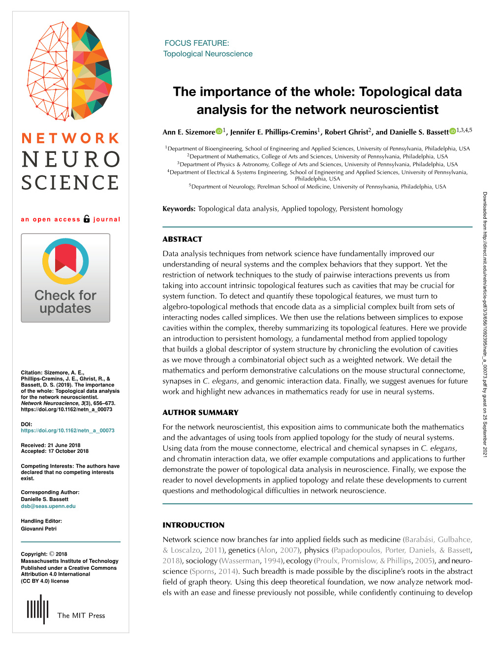 Topological Data Analysis for the Network Neuroscientist