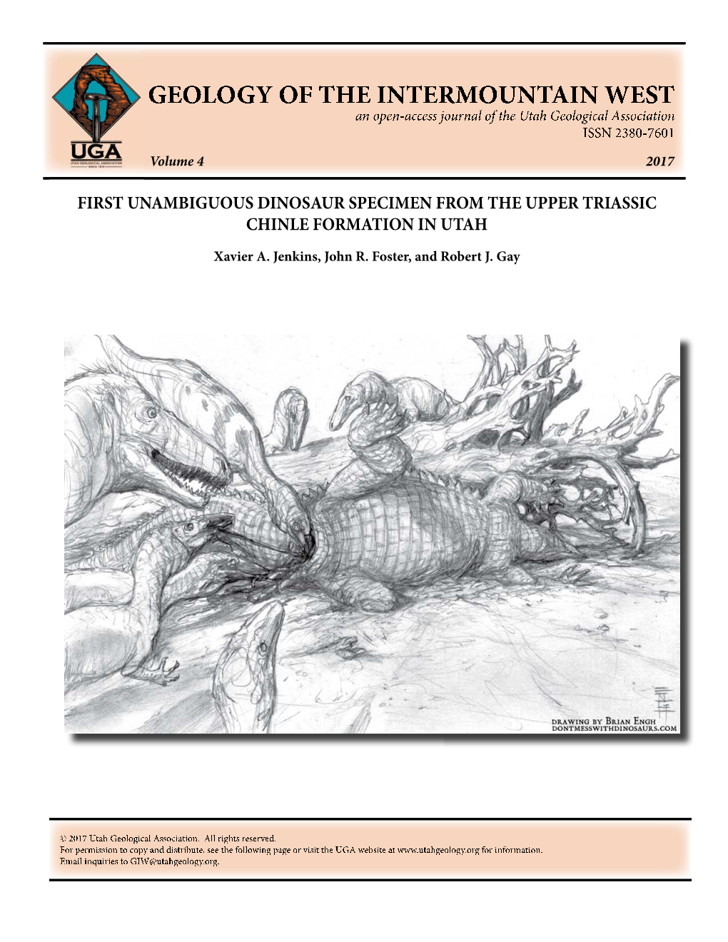 First Unambiguous Dinosaur Specimen from the Upper Triassic Chinle Formation in Utah