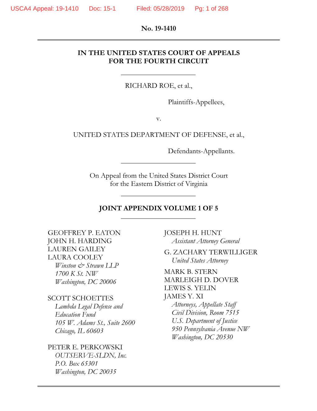 No. 19-1410 in the UNITED STATES COURT of APPEALS for THE