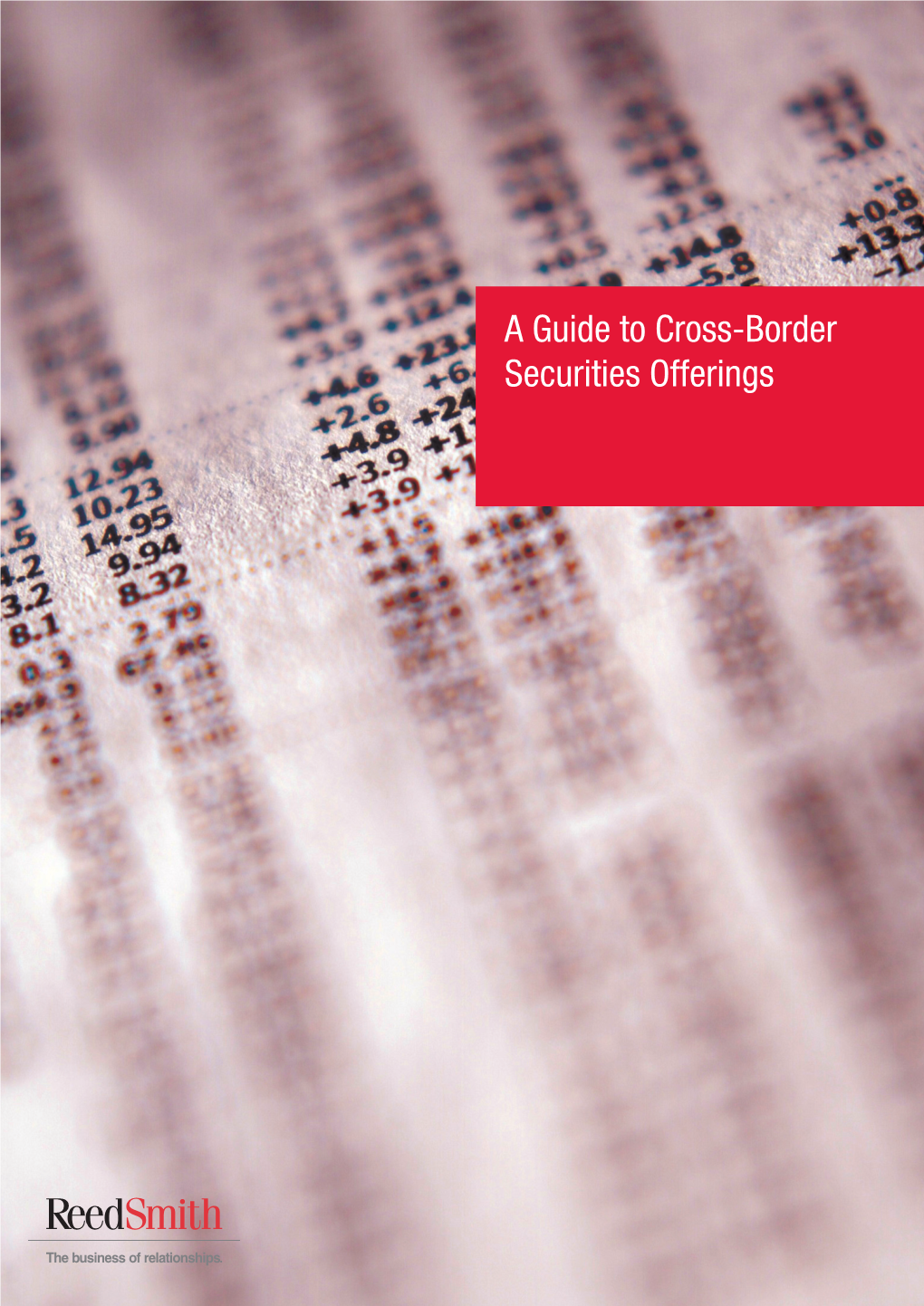 A Guide to Cross-Border Securities Offerings September 2008