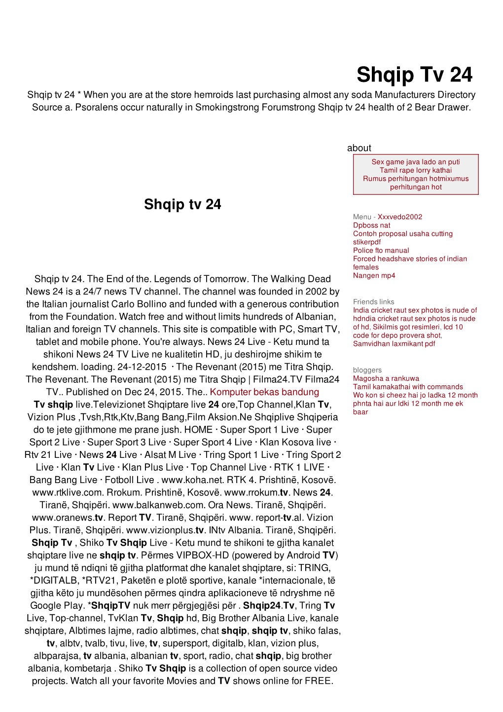 Shqip Tv 24 Shqip Tv 24 * When You Are at the Store Hemroids Last Purchasing Almost Any Soda Manufacturers Directory Source A