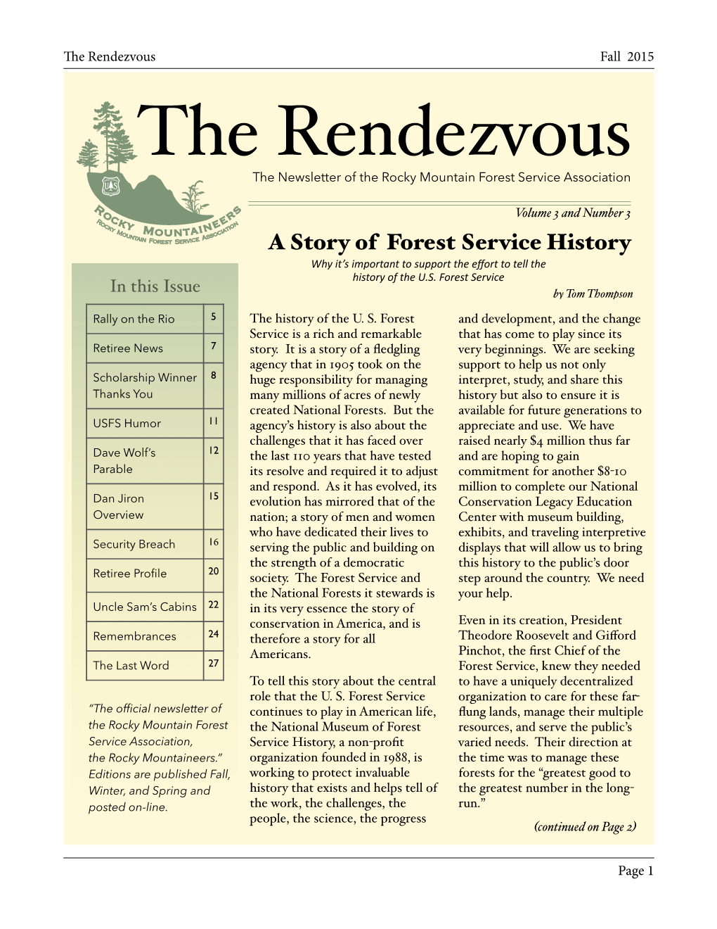 Fall 2015 Rendezvous Final