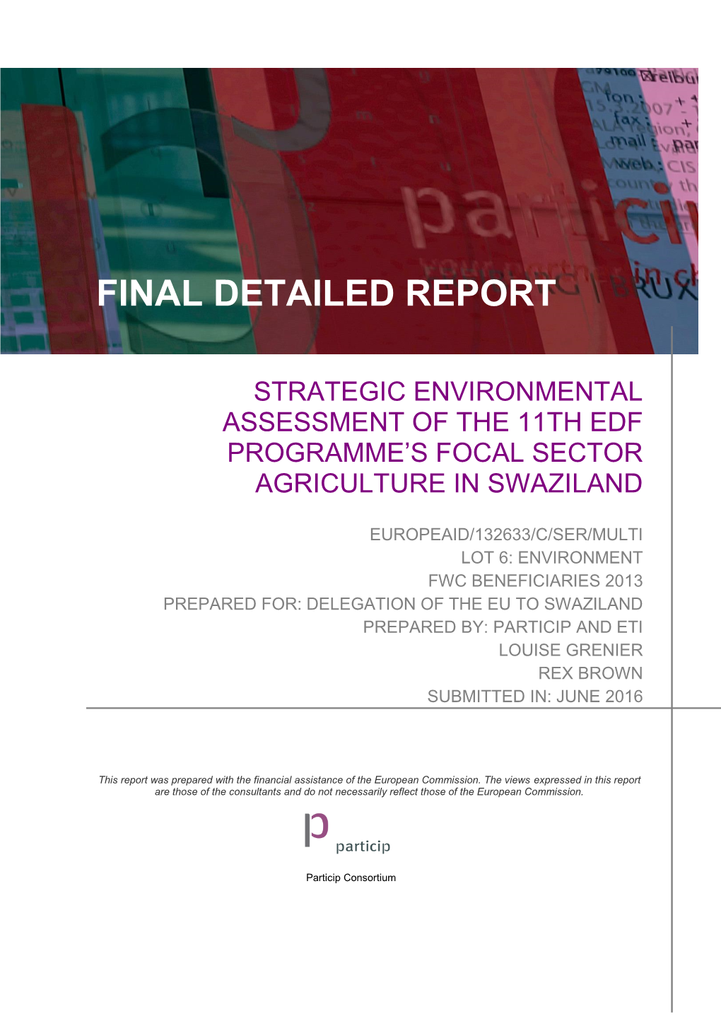 Swaziland's First State of Environment Report