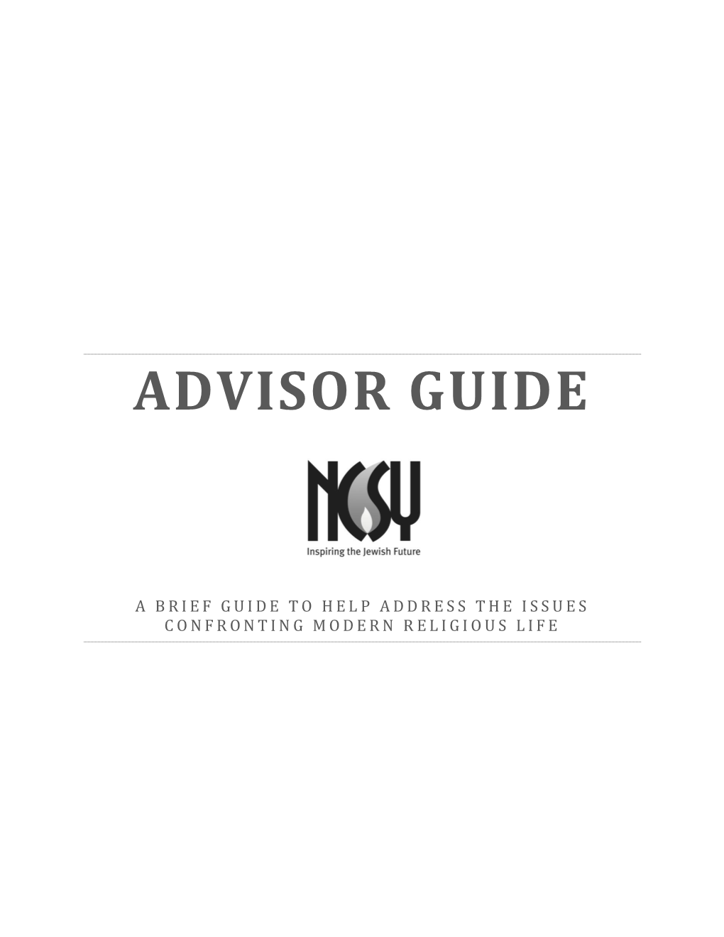 Advisor Guide