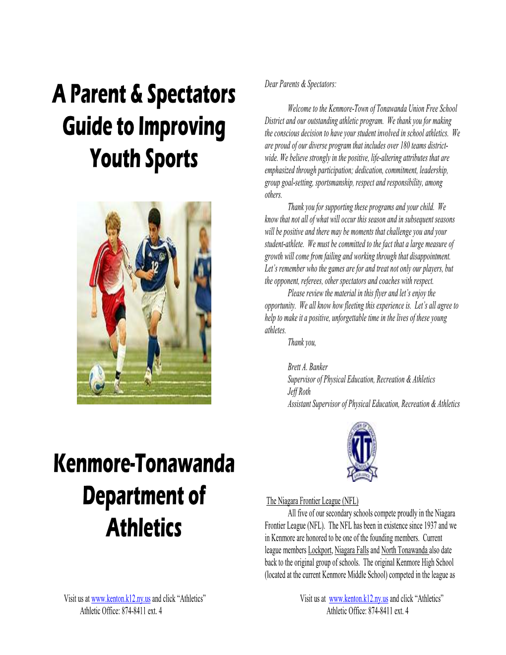 A Parent & Spectators Guide to Improving Youth Sports Kenmore
