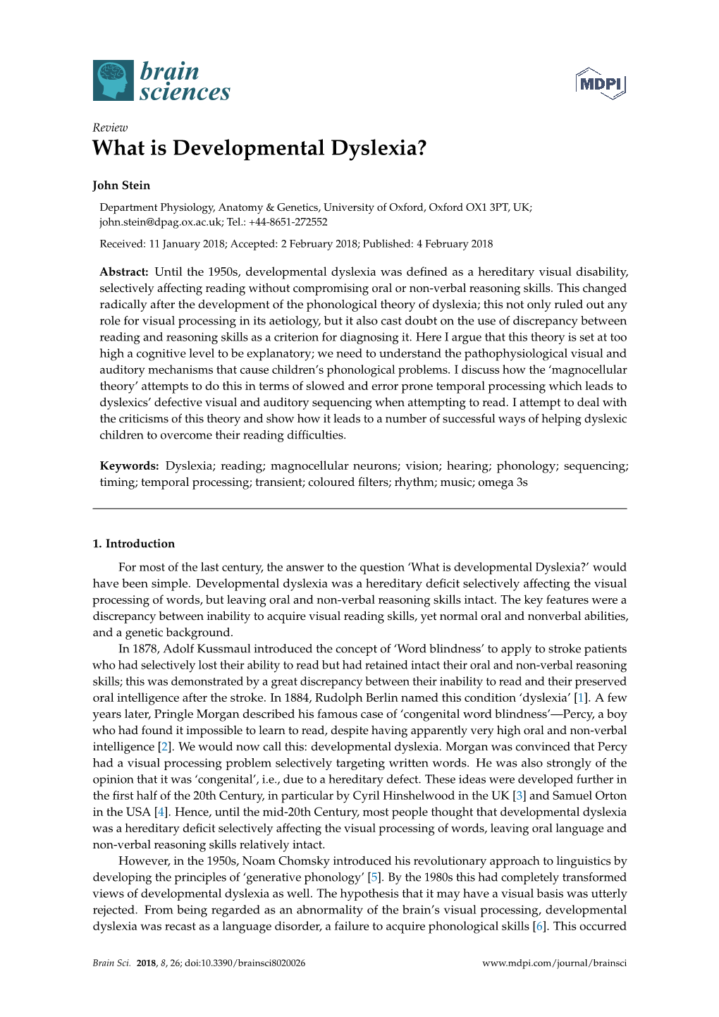 What Is Developmental Dyslexia?