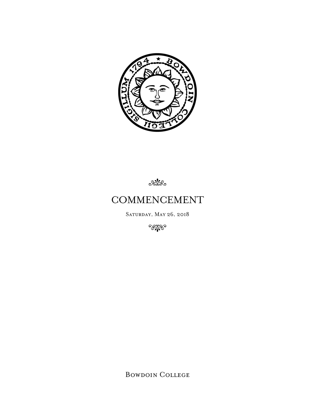 Download a PDF of the 2018 Commencement Program