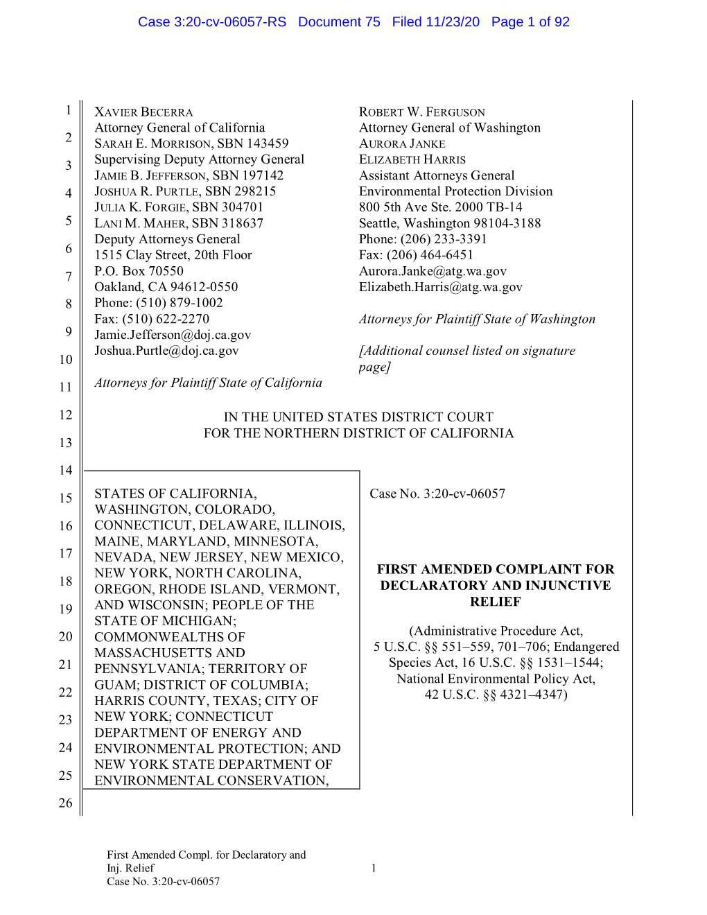 Case 3:20-Cv-06057-RS Document 75 Filed 11/23/20 Page 1 of 92