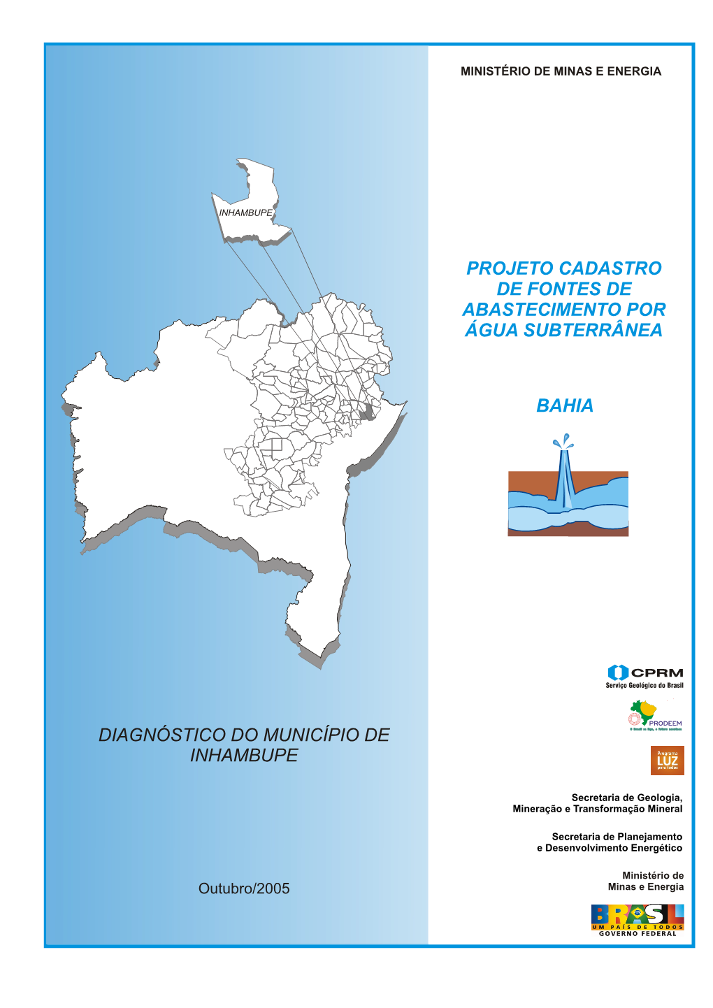 Bahia Projeto Cadastro De Fontes De Abastecimento Por Água Subterrânea