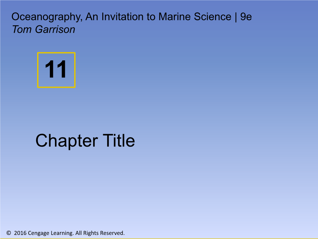 Tides Are the Longest of All Ocean Waves