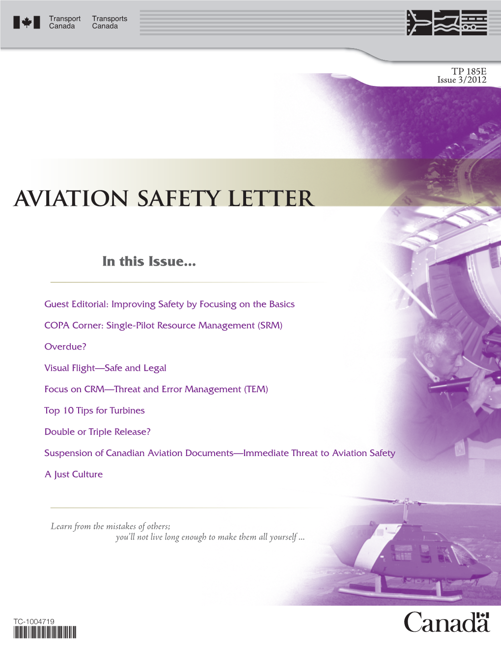 Aviation Safety Letter
